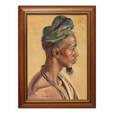 Portrait d'un Béninois par Pierre Matossy (1891-1969)
