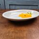 Vintage oval dish Made in Italy, hand-painted floral decoration
