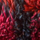 Mid-century Modern Bordeaux Red Rya Rug by Gull-Britt Johansson for NIAB, Sweden