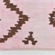 7x10 Pink Brown Modern Kilim Rug, 208x300Cm