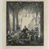 Lithography, Engraving, House of Tasso Torquato