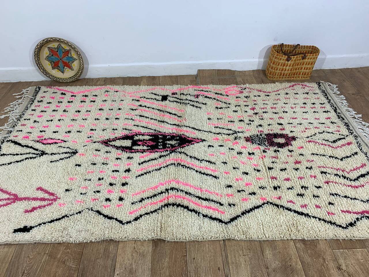Handmade Moroccan Berber rug 255 X 146 CM