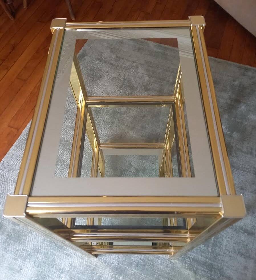 Small side table / End table in Hollywood Regency style