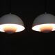 Paire iconique de lampes pots de fleurs en émail blanc VP1 - Verner Panton - 100 % originales - Louis Poulsen