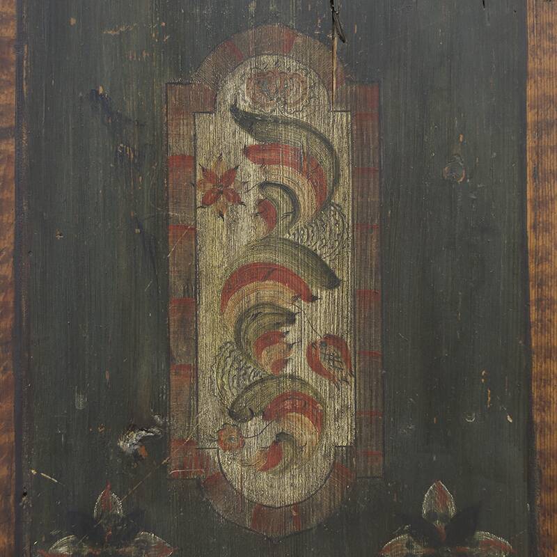 Painted Folk Art Bridal Cupboard