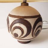Art Deco ceramic ball lamp