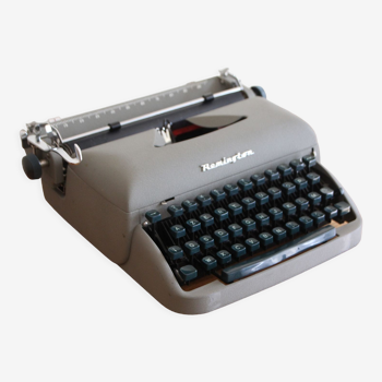 Remington typewriter with carrying case