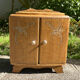 Two-door wooden bedside table