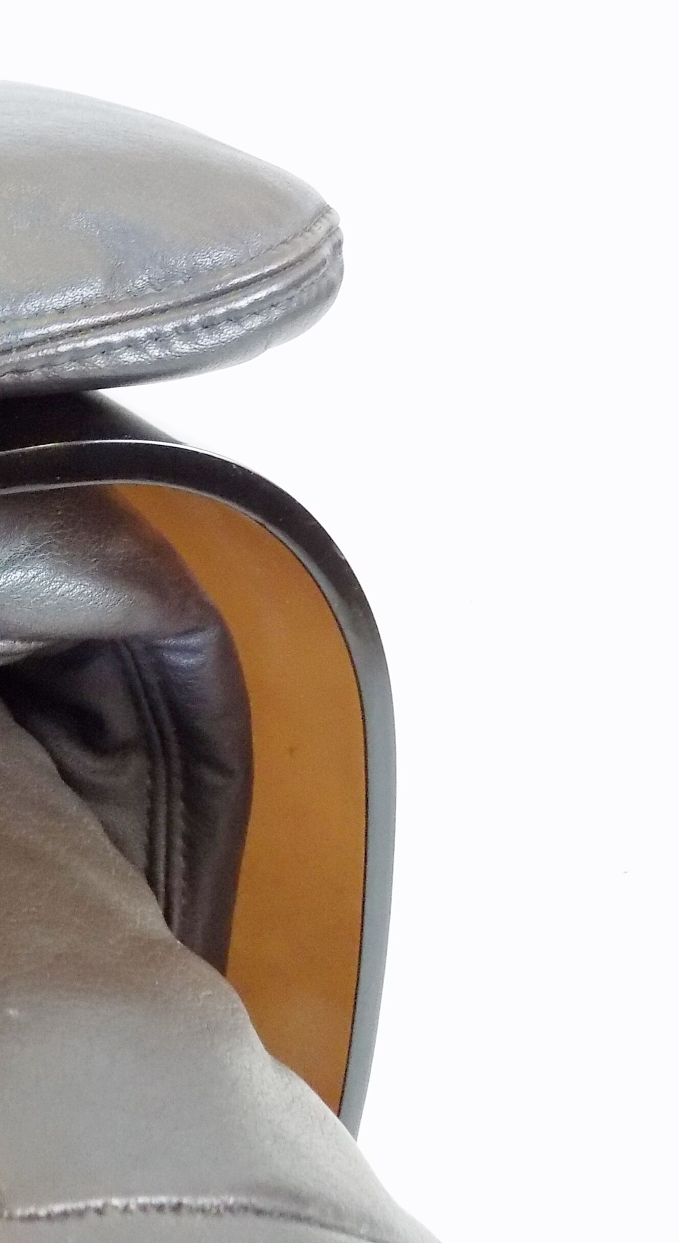 Ligne Roset Marsala brown leather armchair by Michel Ducaroy