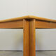 Table à manger extensible en chêne carré, Italie années 1970