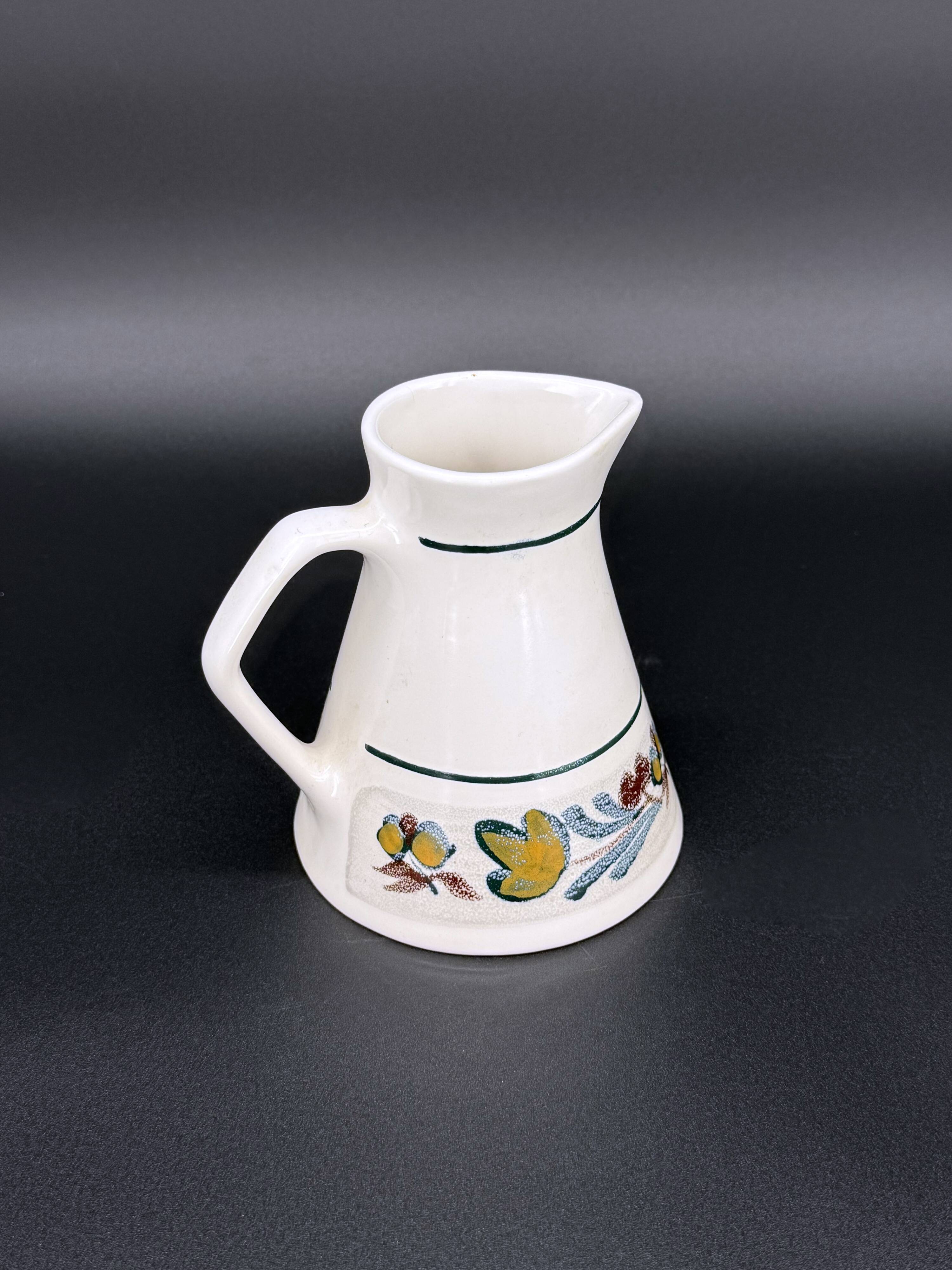 Hand-painted Breton earthenware tea set – France 1970s