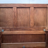 Art Deco Parisian buffet in solid raw oak from the 1930s.