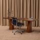 Sculptural Solid Oak Desk