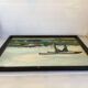 Canal landscape painting oil on panel signed