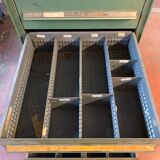 Meuble tiroir atelier vert Vidmar