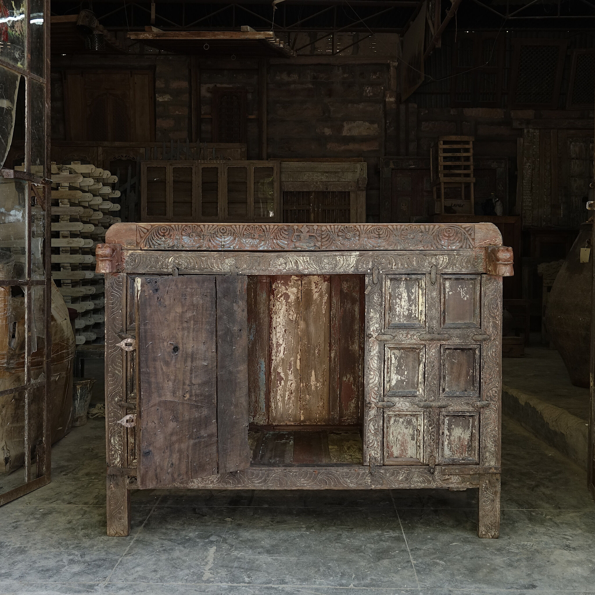 Carved Indian furniture