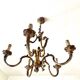Golden bronze chandelier in Louis XV style