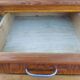 Mado buffet, asymmetrical doors, metal, floral top, vintage