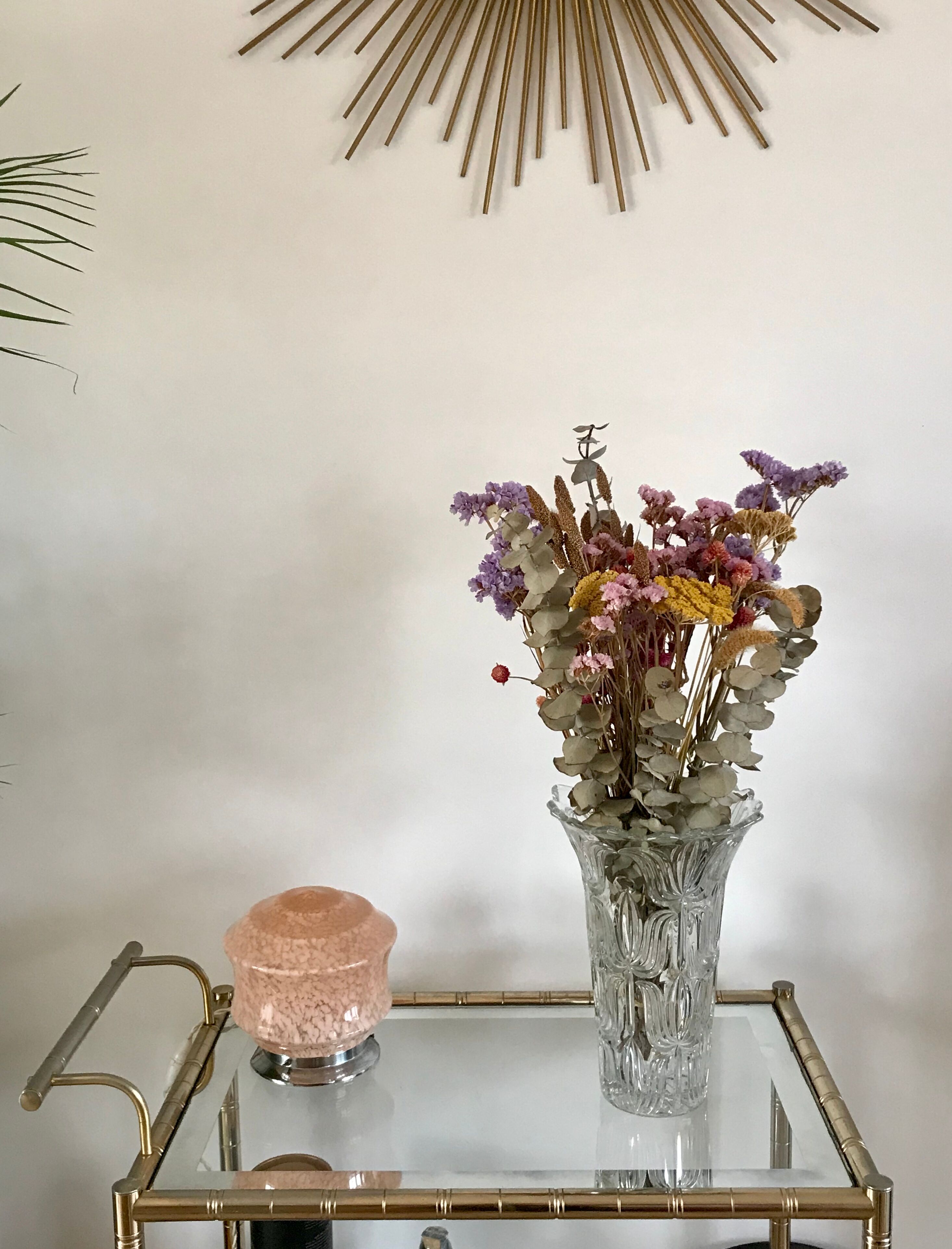 Large glass vase 50s