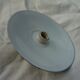 Old pendant lamp lamp in green enamelled sheet metal and porcelain socket