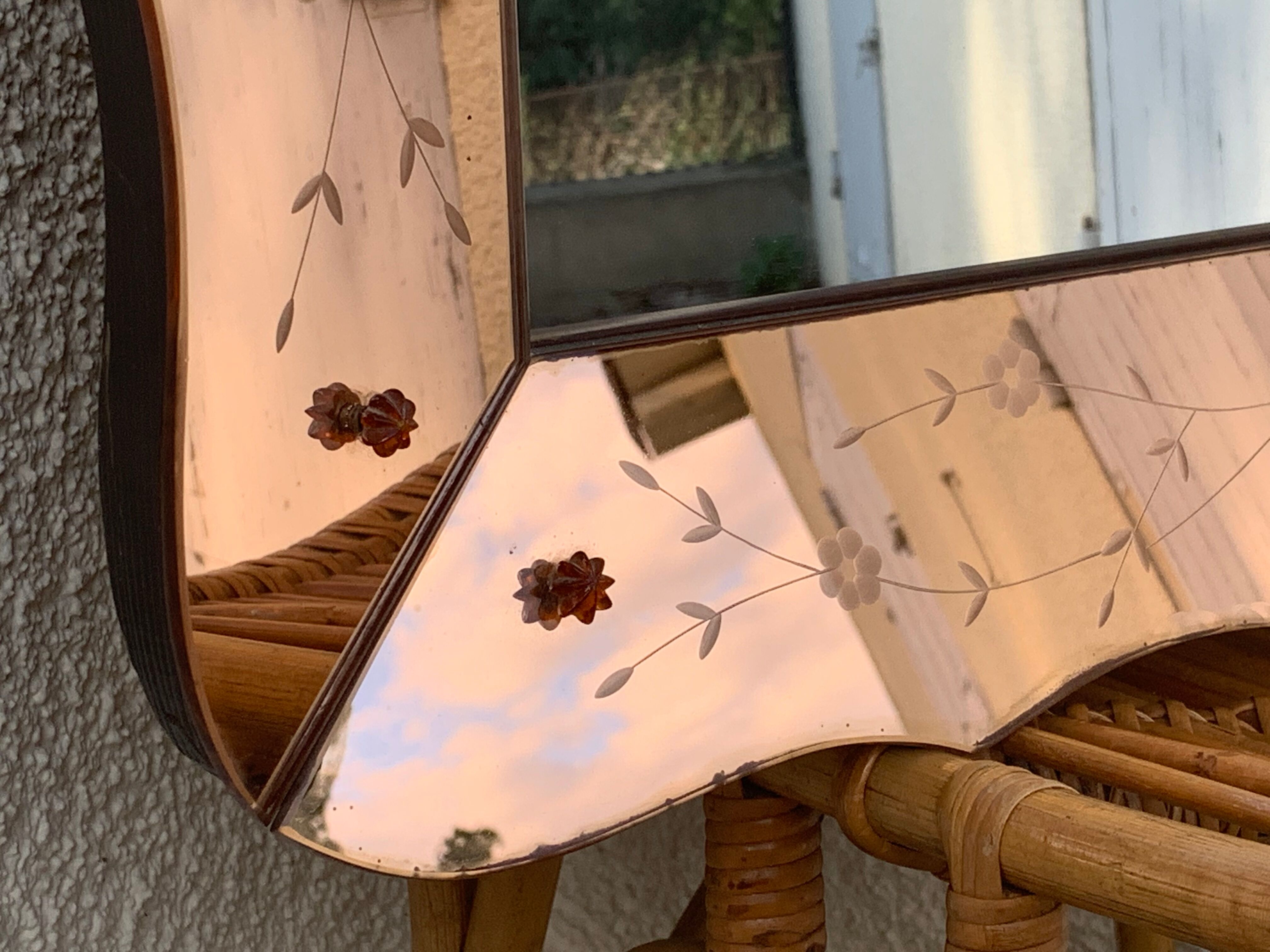 Venetian mirror art deco 1950 70x98