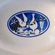 Large octagonal dish KG Luneville Art Deco