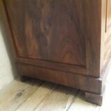 Solid walnut sideboard with 2 doors and 2 drawers, late 19th century