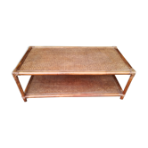 Table basse en rotin