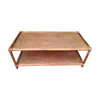 rattan coffee table