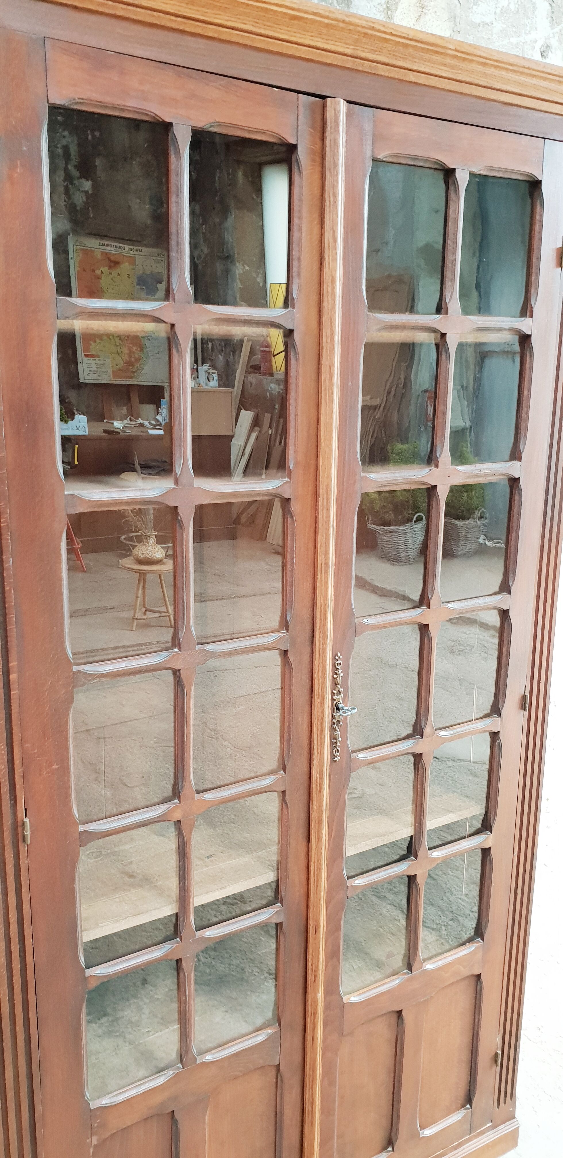 Vintage glass library