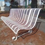 Public bench perforated metal year 50 rené malaval