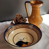 Henriot Quimper salad bowl, Breton bust