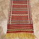 Tapis marocain berbère en laine tissé à la main : motif Azamour 135 x 72 cm