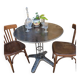 Round garden table