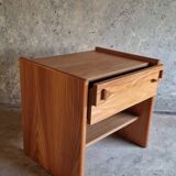 Vintage pine bedside table