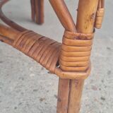 Children's chair in rattan and wicker