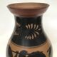 Reproduction of a Greek Attic-style black-figure vase depicting warriors