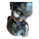 JBPigalle bust La Rieuse plaster signed