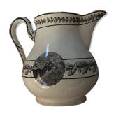 Pitcher in sarreguemines "Nemrod" earthenware