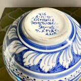 Vase pique flowers monochrome blue decoration