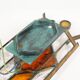 Brutalist glass wall sconce by Longobard, Italy 1960s