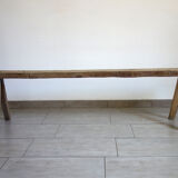 Very old oak farm bench