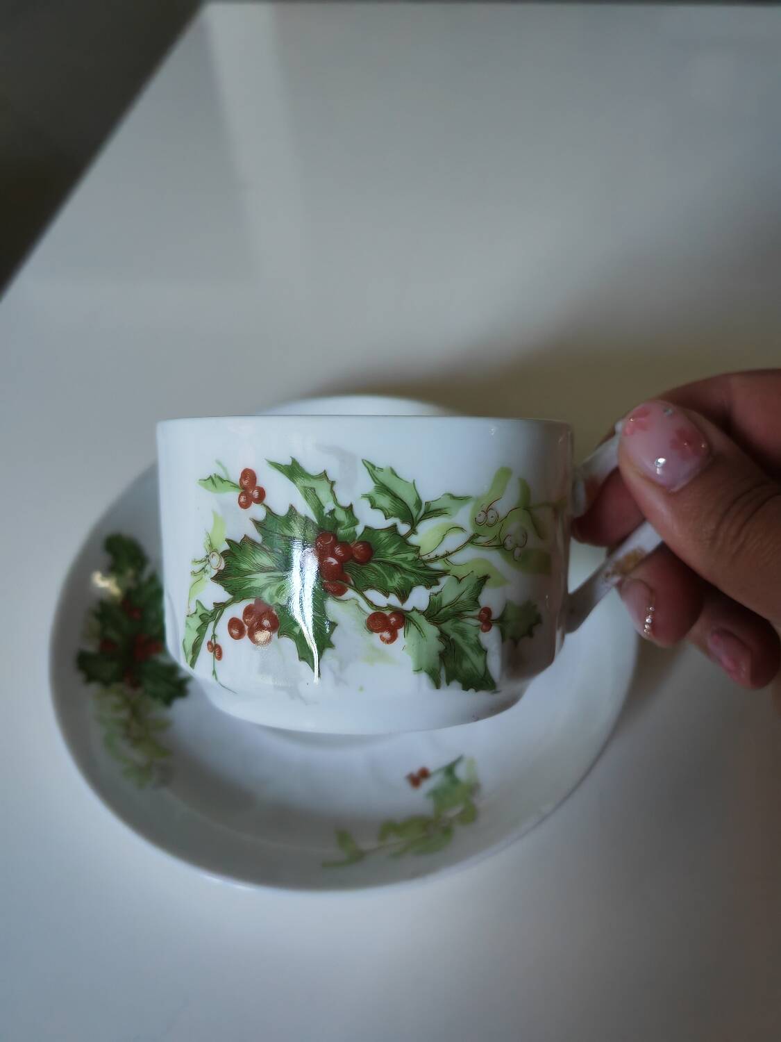 Christmas cup and saucer