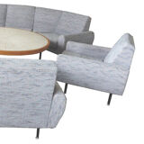 Sofa sofa Arc XXL and 2 Danish armchairs of the years 60/70