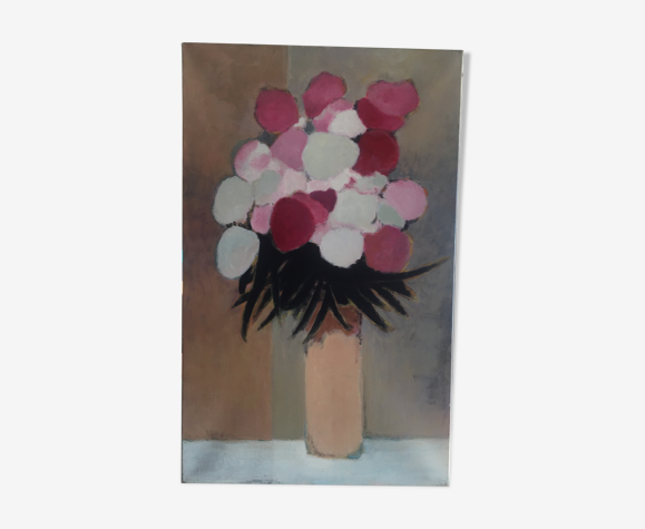 Bouquet de fleur sur toile