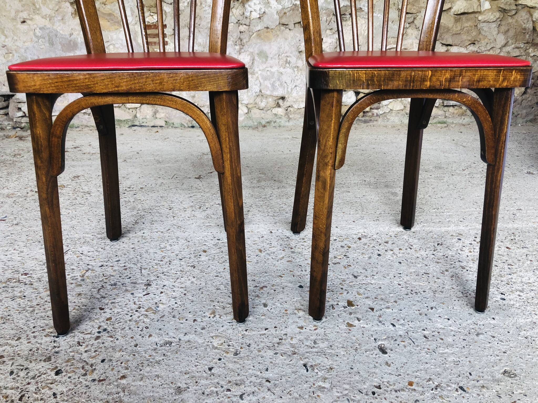 Pair of bistro chairs model # 153 by Baumann, circa 50/60