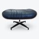 Black & Palisander Santos Herman Miller Original Eames Lounge Chair & Ottoman