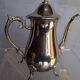 Coffee / teapot in silver metal St Louis XV