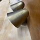 Double brass wall lamp from 1950