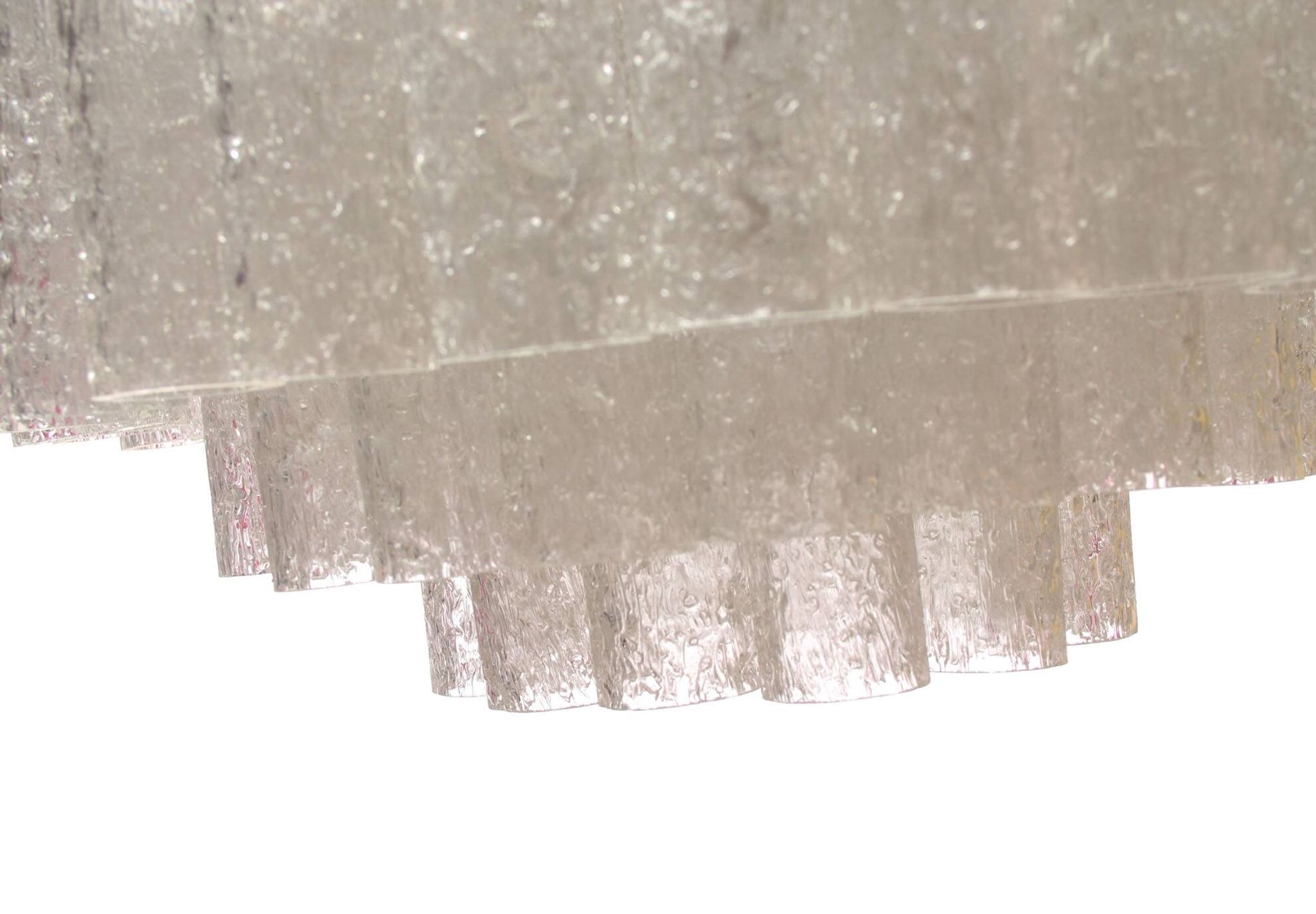 German 1960s chandelier with 60 cristall glass tubes